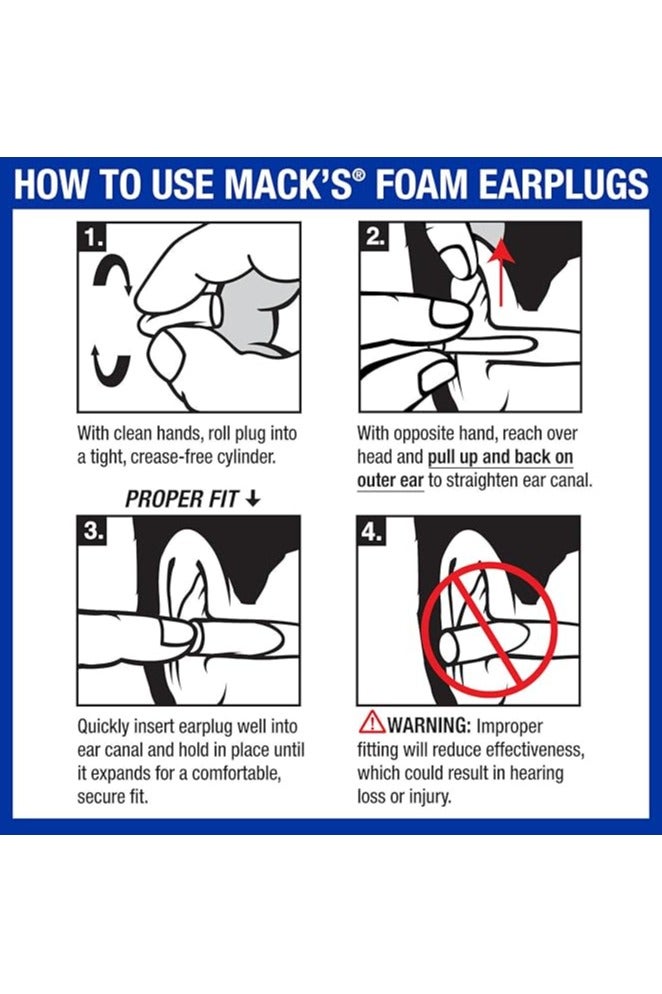 Mack's Foam Noise Earplugs 1pair - Image 3