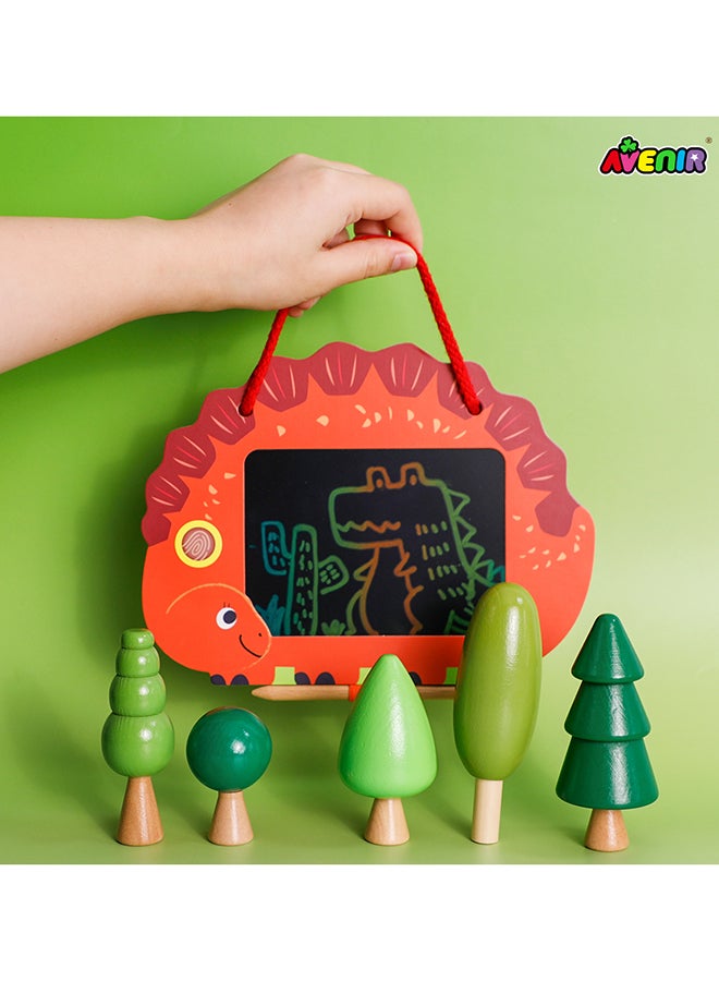 AVENIR LCD Artidoodle Board Dinosaur – Kids Drawing Tablet with Stylus | Erasable Doodle Pad, Eye Protection Screen, Travel-Friendly Writing Board for Boys & Girls - Image 2