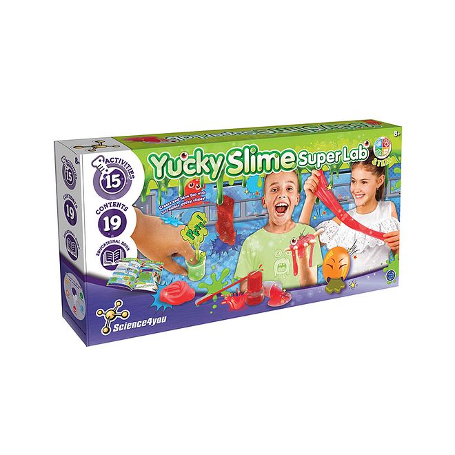 SCIENCE FOR YOU Yucky Slime Super Lab Kit - Educational Science Toy for Kids 8 , 15 Experiments with Monster & Vomit Simulations - Image 1