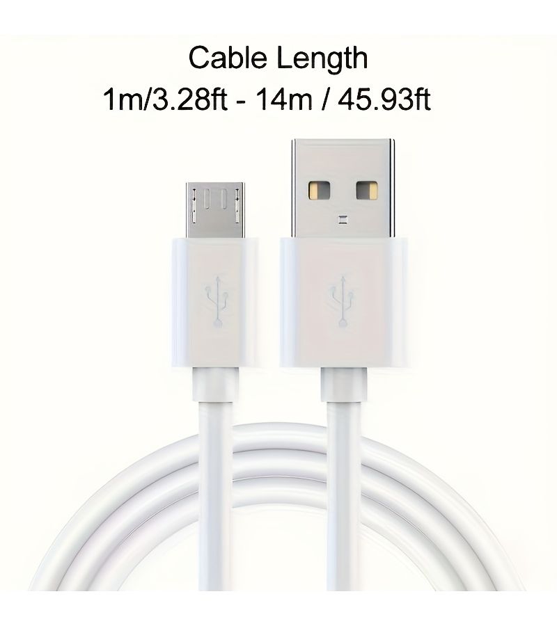 3A 30W Data Cable 6m 19.69ft Micro USB Extension Power Cord For Mobile Phones Xiaomi Monitoring Cameras Projectors - Image 4