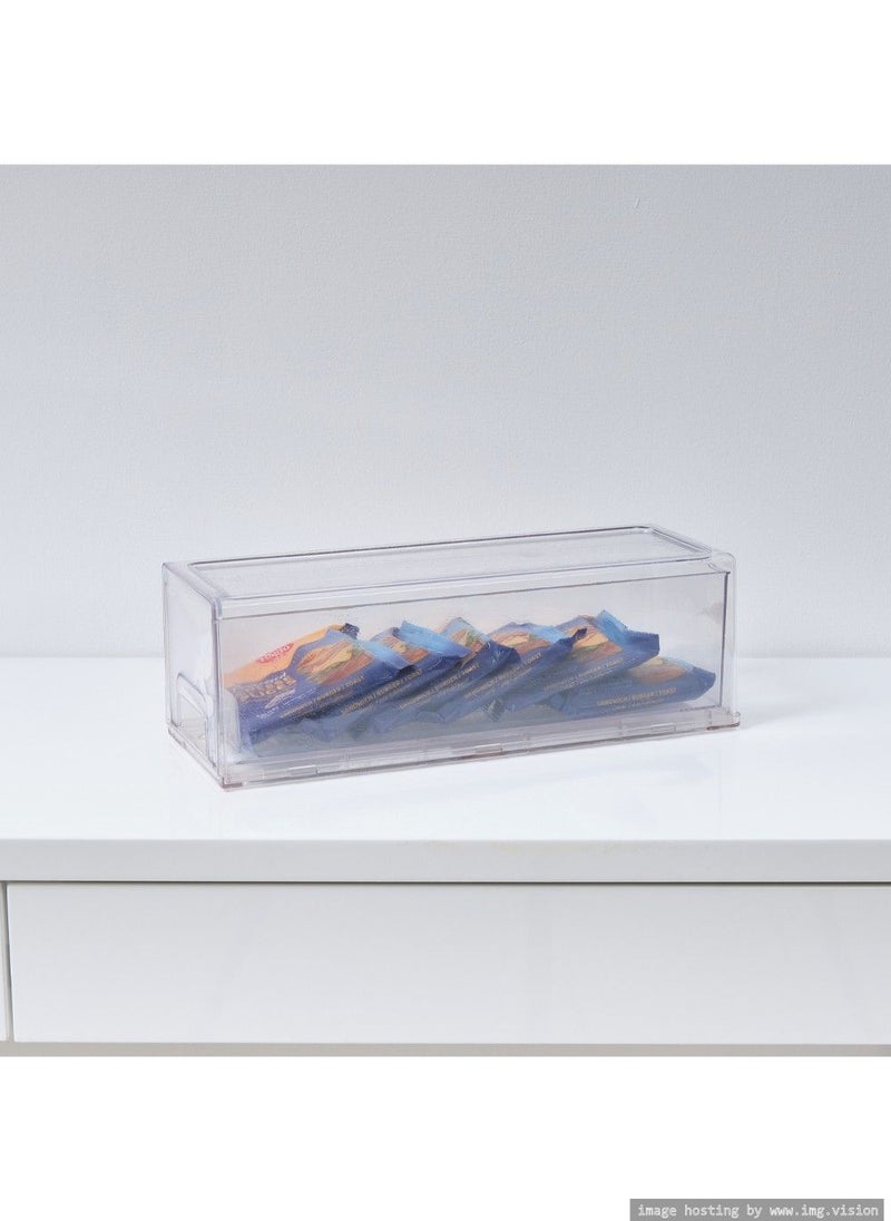 Homesmiths Homesmiths Stackable Storage Drawer Clear 33.7 x 12 x 11 cm  - Image 2