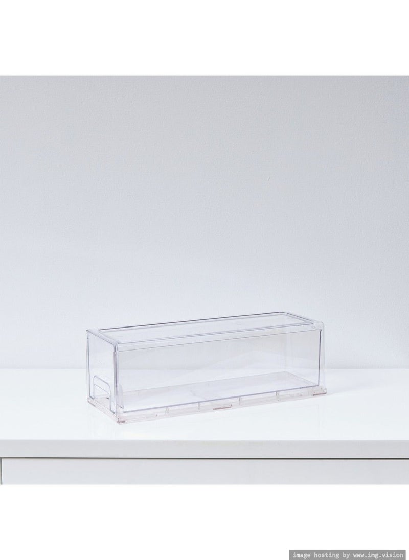 Homesmiths Homesmiths Stackable Storage Drawer Clear 33.7 x 12 x 11 cm  - Image 1