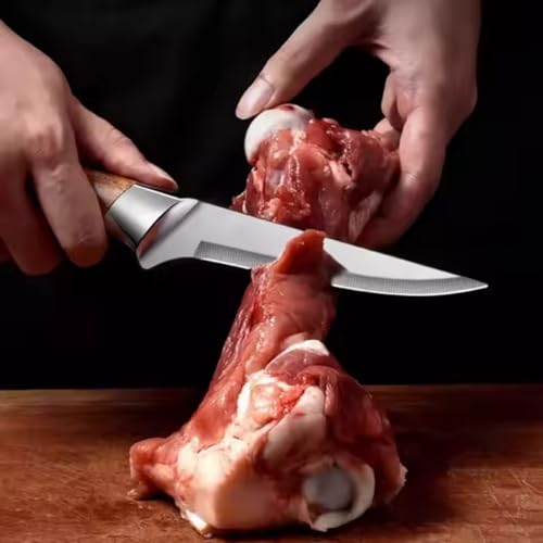 Machado Precision Peeling Knife with Sheath – Sharp Paring Knife with Stainless Steel Blade & Wooden Handle – Ideal for Fruits, Vegetables & Detailing Work - Image 2