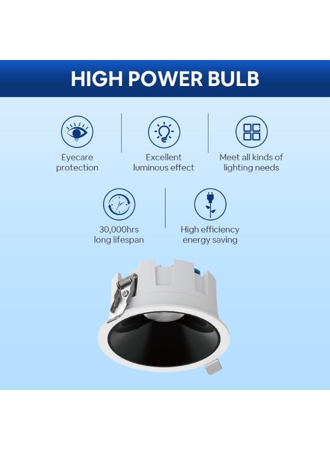 نشيط مصباح LED مدمج ومنشط YTDL002 بقوة 20 وات ودرجة حرارة 4000 كلفن، مضاد للتوهج، مناسب للمنزل والمكتب - Image 3