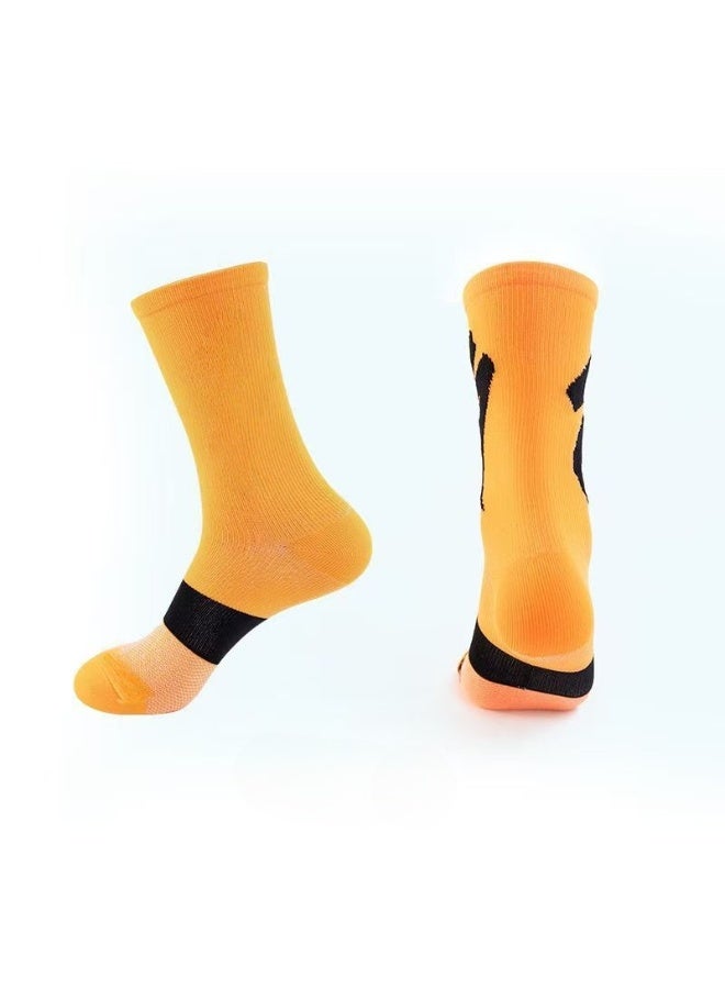 KUYING Fashion Anti Slip Breathable Sports Socks Three Piece Set 