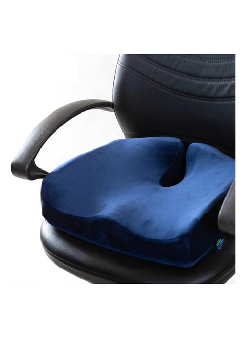 Memory Foam Seat Cushion – Ergonomic Tailbone & Lower Back Pressure Relief – Comfortable Support – Blue
