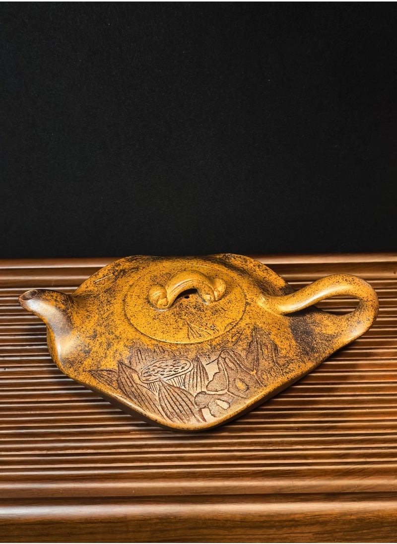 Generic Yixing Zisha Clay Teapot (Duanni Clay Lotus Design) – Gold Award Winner of Jingzhou Cup Competition  - Image 2