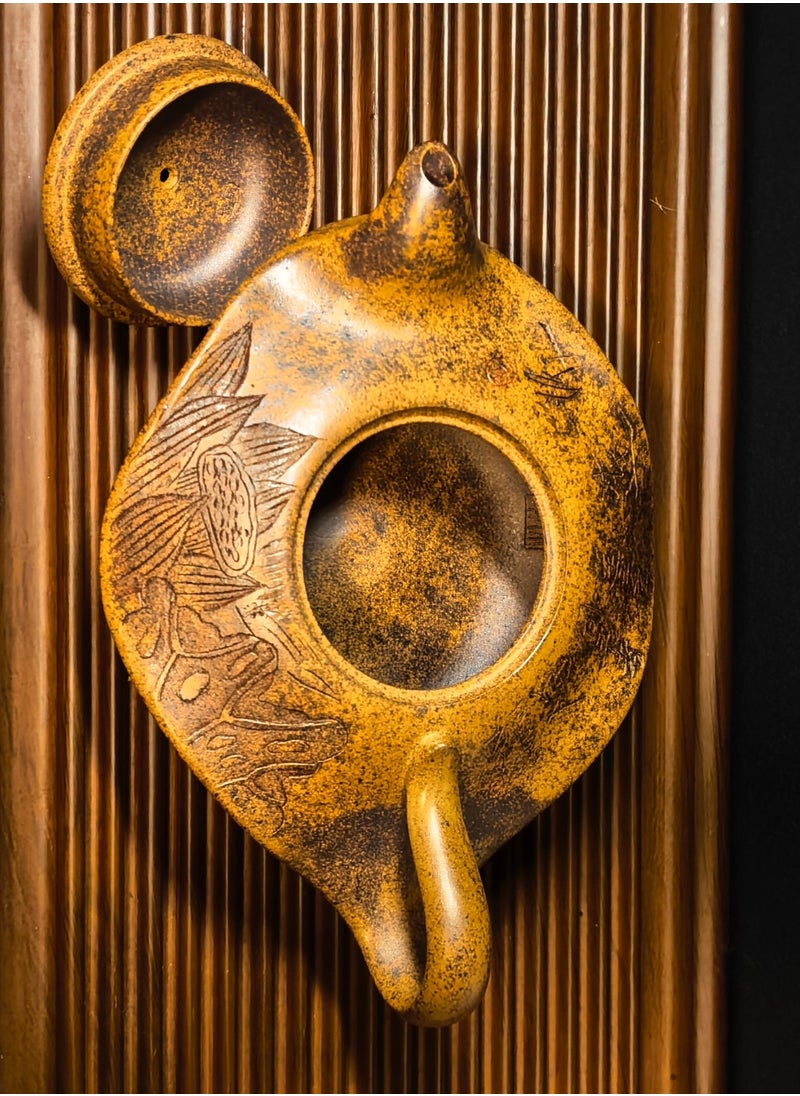 Generic Yixing Zisha Clay Teapot (Duanni Clay Lotus Design) – Gold Award Winner of Jingzhou Cup Competition  - Image 3