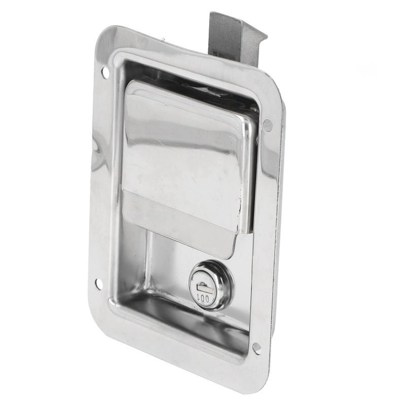 Tool Box Lock with 2 Keys Stainless Steel Paddle T Latch Embedded Lock for Cabinet Panel RV Storage Box TYFC02 - Image 4