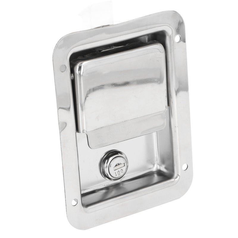 Tool Box Lock with 2 Keys Stainless Steel Paddle T Latch Embedded Lock for Cabinet Panel RV Storage Box TYFC02 - Image 5
