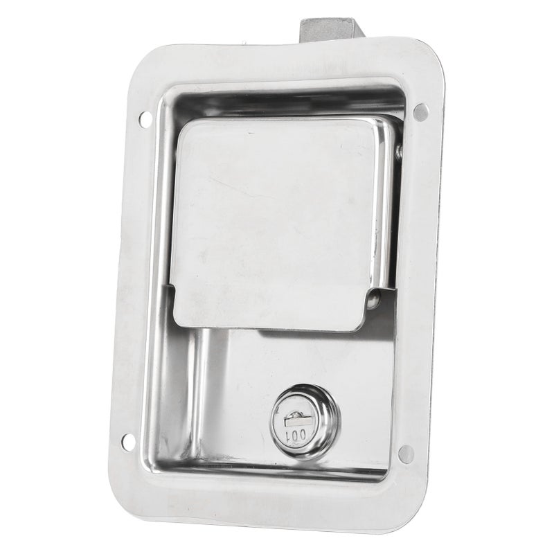 Tool Box Lock with 2 Keys Stainless Steel Paddle T Latch Embedded Lock for Cabinet Panel RV Storage Box TYFC02 - Image 2