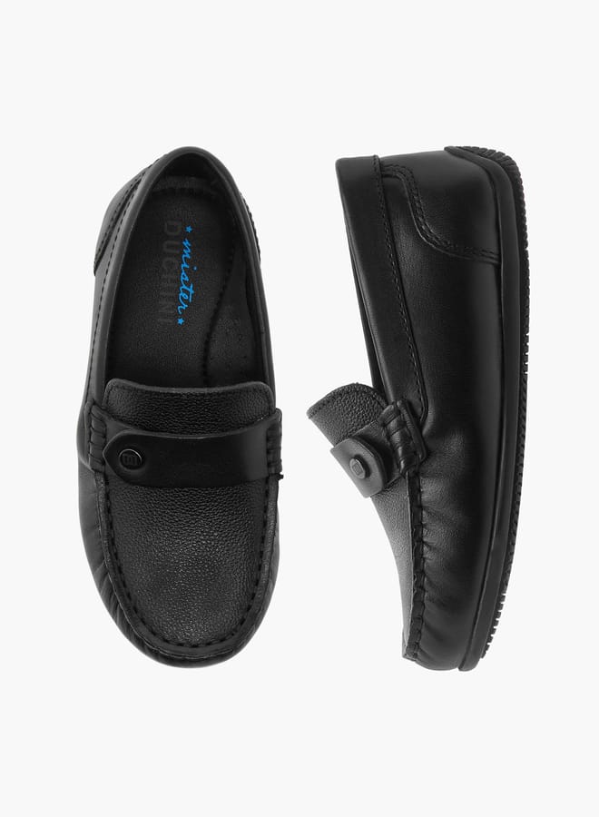 Mister Duchini Boys Textured Slip-On Moccasins - Image 1