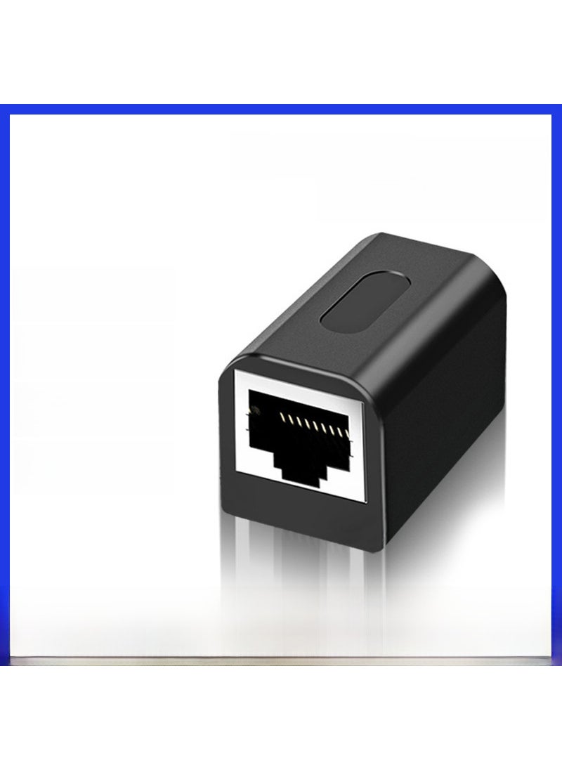 Generic - Gigabit RJ45 Splitter Adapter 1-to-2 Connector Advanced lightning protection network straight-through head - Image 1