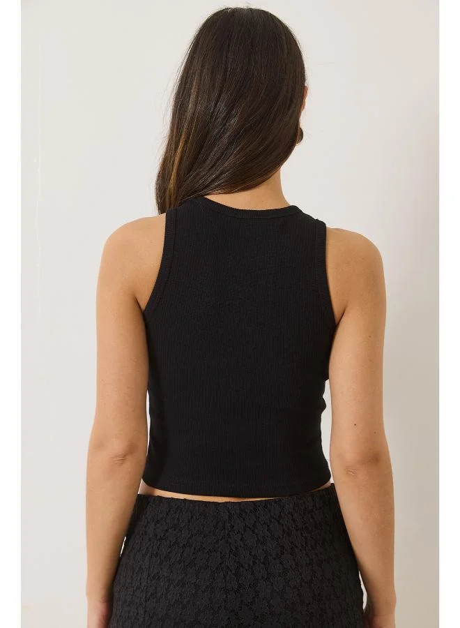 Ginger Basics Ribbed Racer Back Tank Top