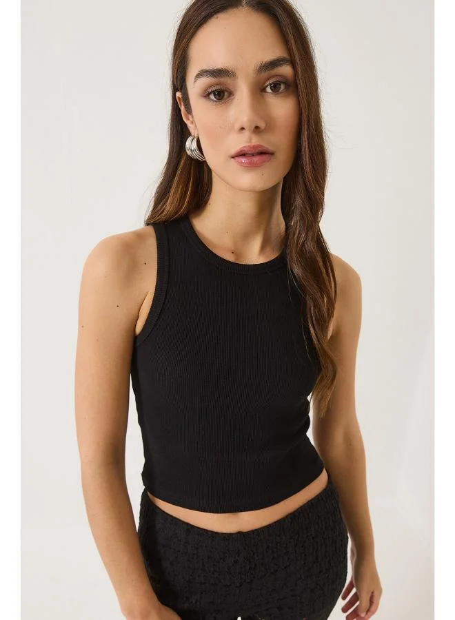 Ginger Basics Ribbed Racer Back Tank Top
