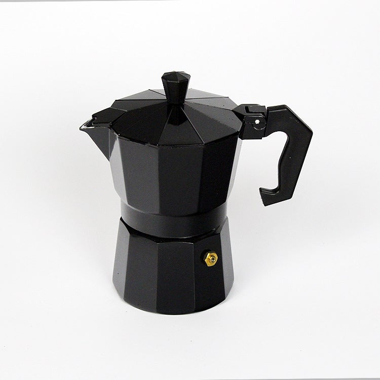 Moka Pot Octagonal Aluminum Moka Pot Coffee Pot Italian Moka Pot Boiled Concentrated Coffee Pot - Image 1
