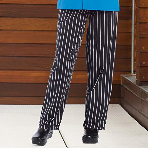 Uncommon Threads womens Baggy 2 Inch Chefs Pants, Chalk Stripe, Medium US - Image 2