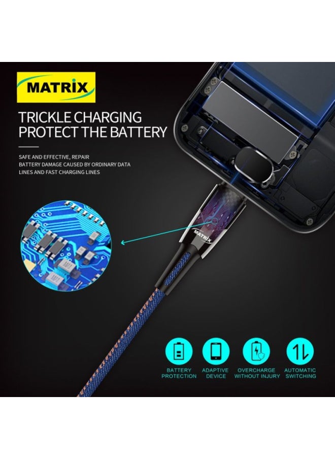 MATRIX Matrix Fast Charging USB to Type-C Cable - 1.2 Meter - Black - MX 190  - Image 2