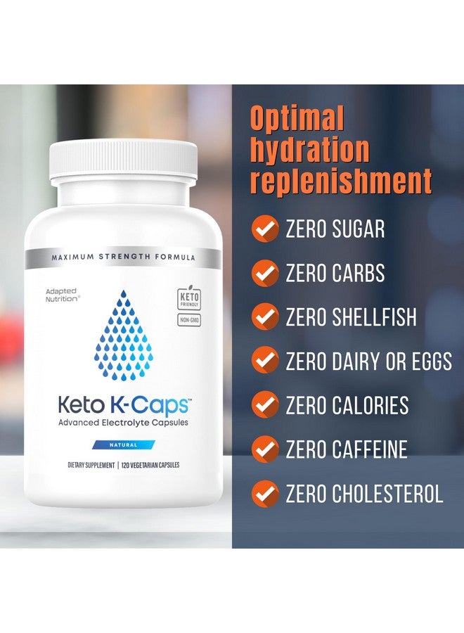 Hi-Lyte Keto K-Caps Electrolyte Capsules | Keto Approved Electrolyte Supplement | Hydrate Fast & Beat Leg Cramps | 700mg Potassium, Sodium, Magnesium | No Maltodextrin | 120 Caps - Image 3