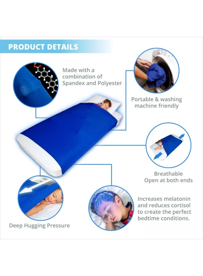 general Children's sensory elastic bed circumference sensory bed sheet to help sleep bed circumference - Image 4