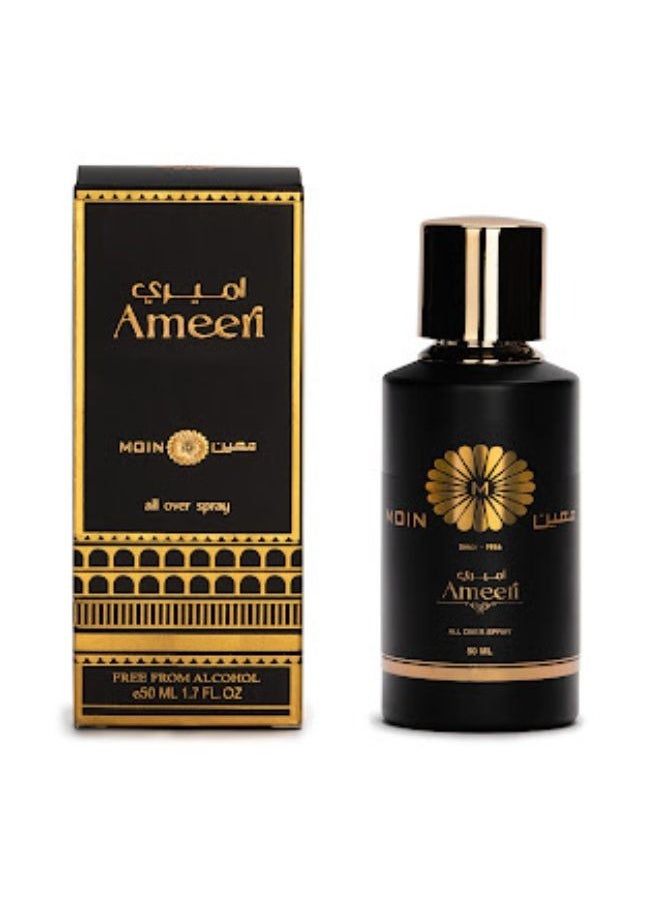 Moin Ameeri Eau de Parfum 50ml - Floral, Fruity, and Woody Scent - Alcohol-Free Long-Lasting Fragrance for Men & Women - Luxury Arabian Perfume 