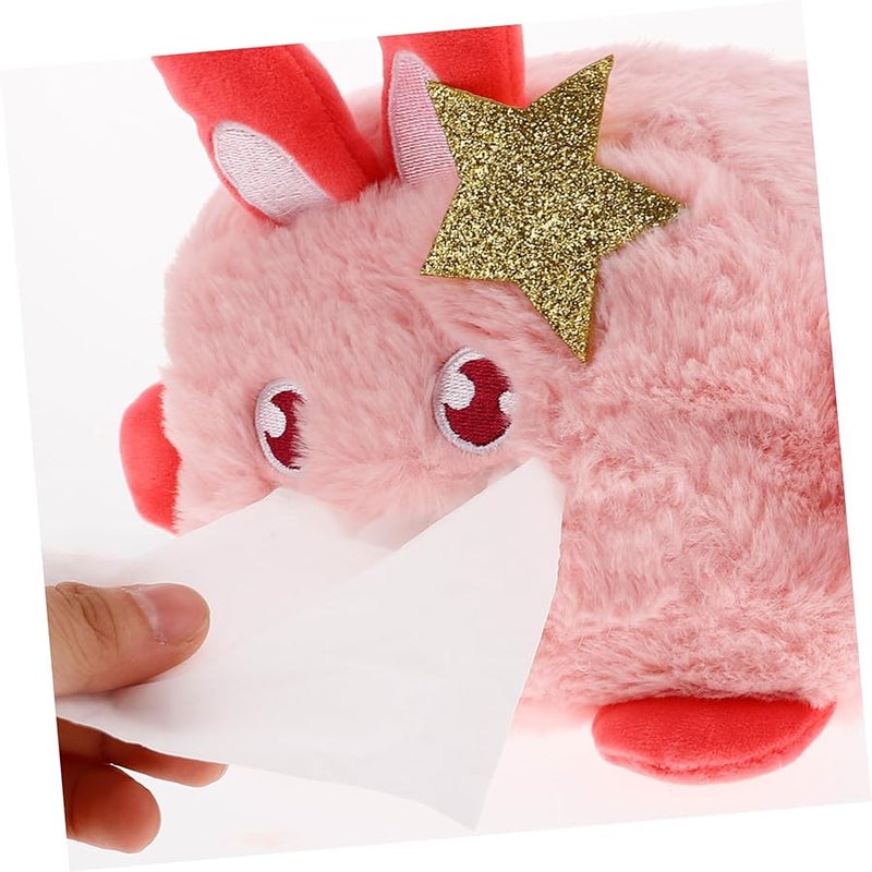 Cartoon Animal Car Tissue Box Cover Hanging Holder For Home And Vehicle Large Rectangle - Image 4