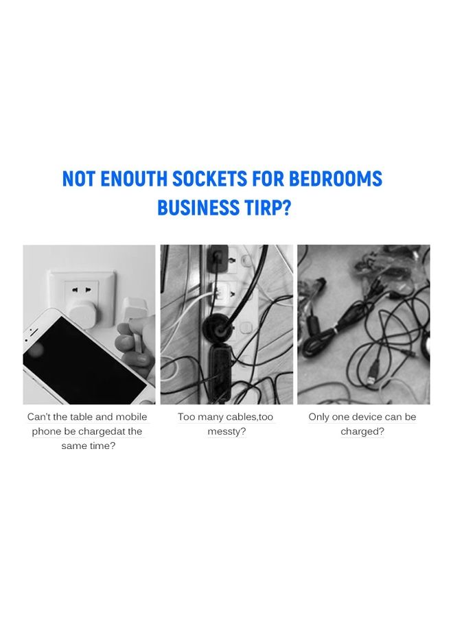 4 USB Worldwide All in One Universal Adapter With Smart Power And Multiple Protection Black - Image 4