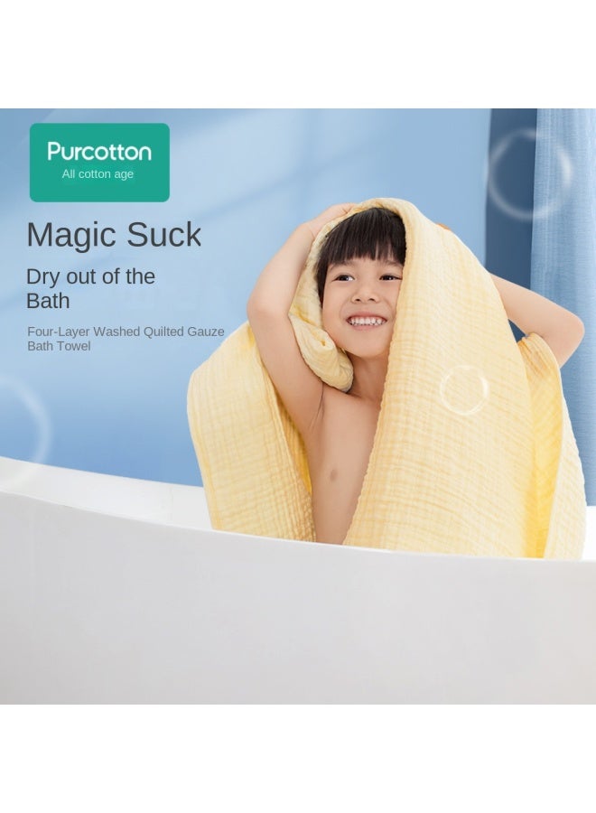 purcotton Multi-purpose Towel】soft And Absorbent Large Gauze Bath Towel For Newborns And Children - Image 4