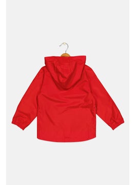 carter's Toddlers Boy Hooded Graphic Print Rain Jackets, Red Combo  - Image 2