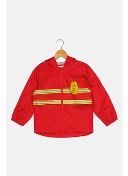 carter's Toddlers Boy Hooded Graphic Print Rain Jackets, Red Combo  - Image 1