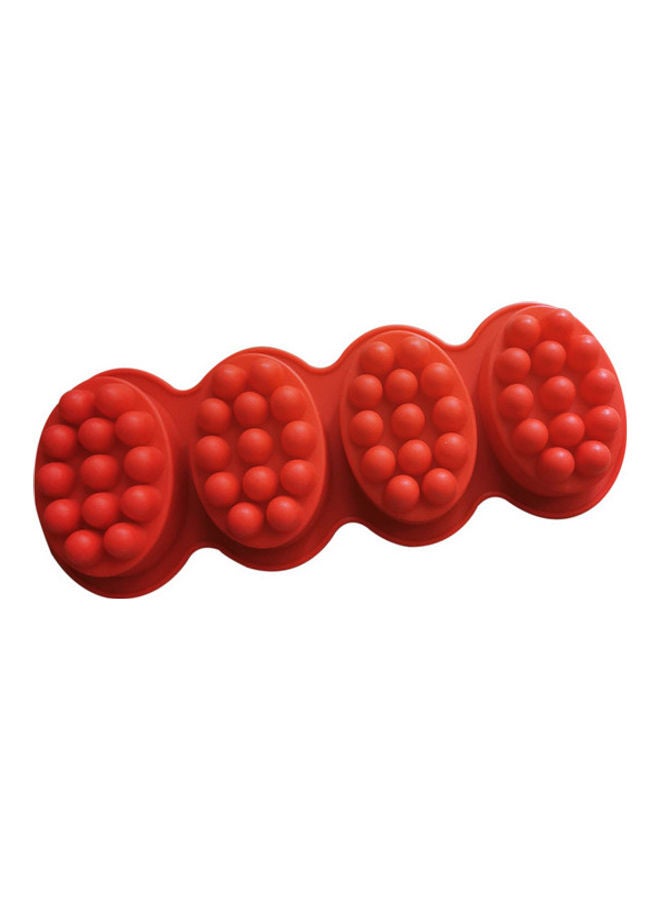 NIBEMINENT 4 Cavity Silicone Mold Red 28 x 10cm - Image 2
