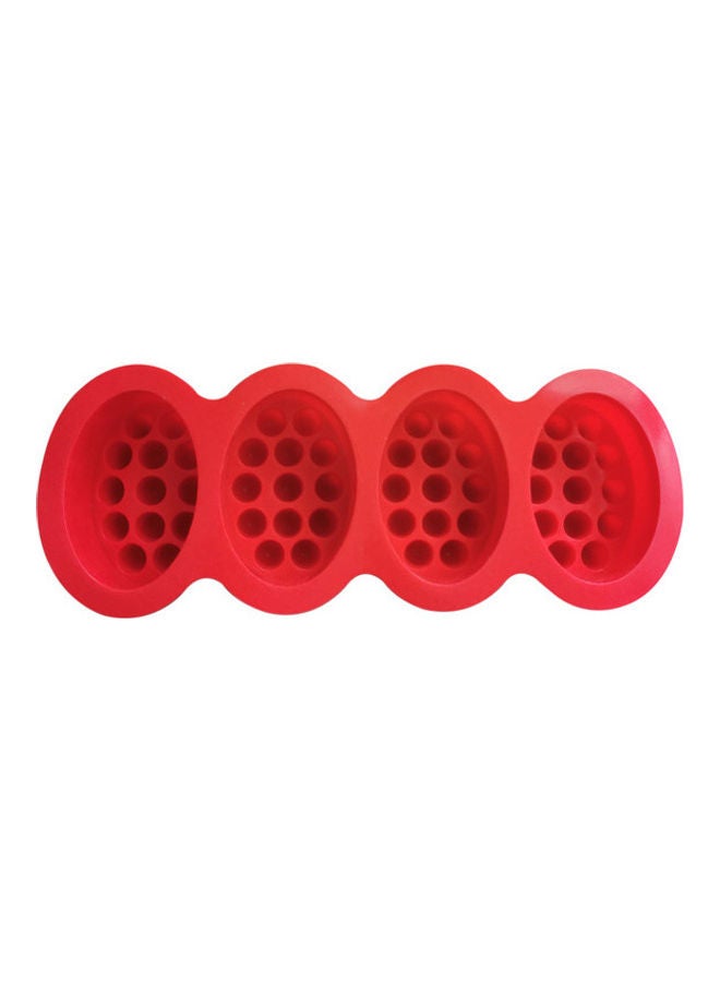 NIBEMINENT 4 Cavity Silicone Mold Red 28 x 10cm - Image 5