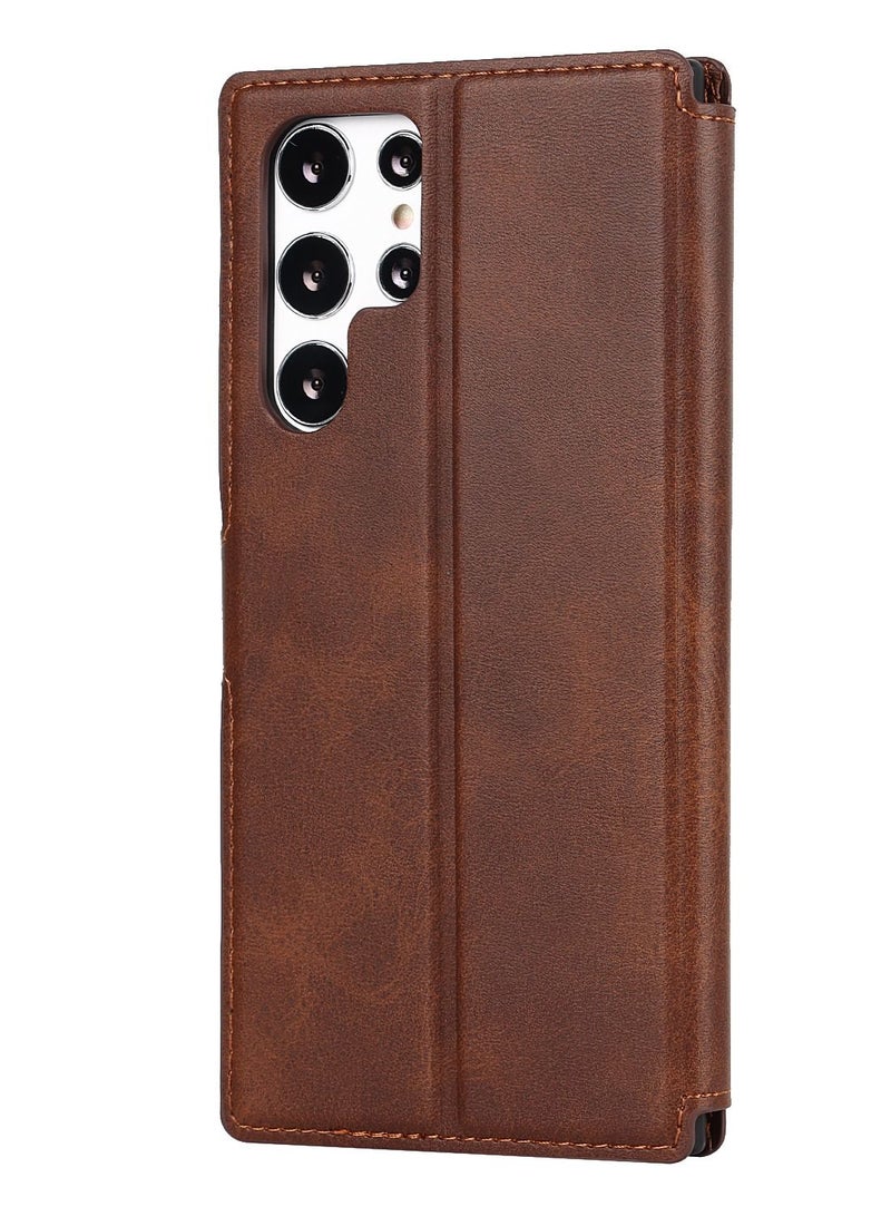 Suteni Flip Cover Leather Protective Case for Samsung Mobile Phone - Image 2