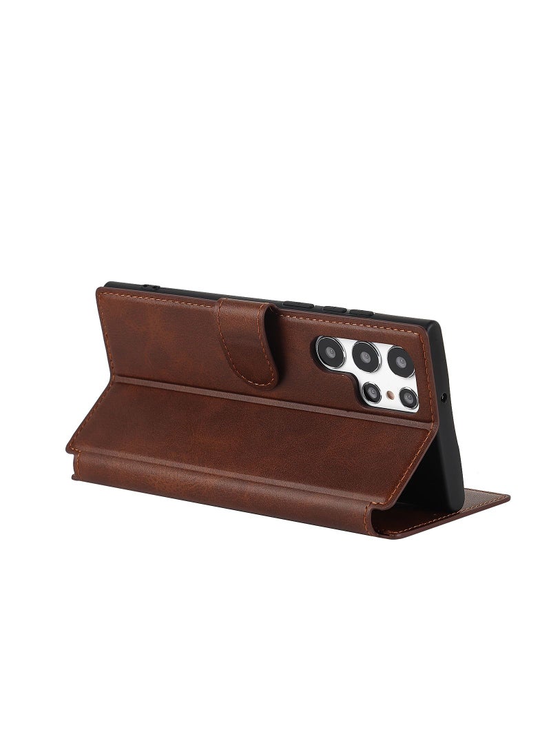 Suteni Flip Cover Leather Protective Case for Samsung Mobile Phone - Image 3