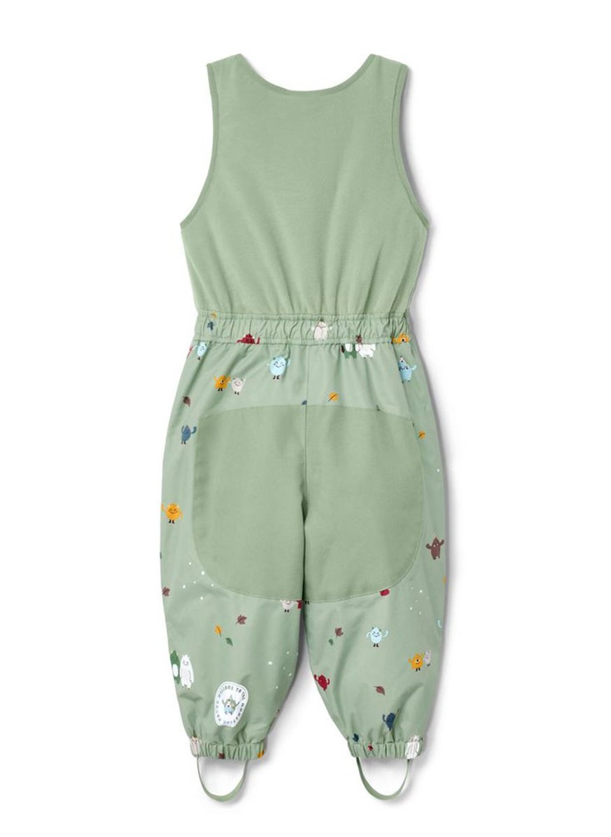Tchibo Toddlers Boy All Over Print Thermal Rain Pants, Olive  - Image 3