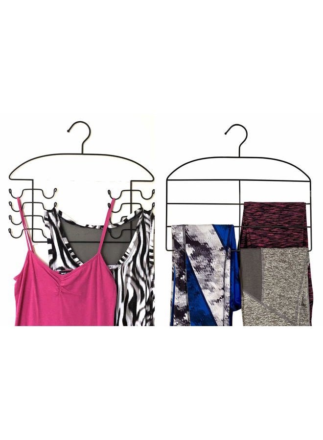 Dr. Organizer Steel Tank Top and Pants Hanger Combo Pack, Multifunctional Space-Saving Closet Organizer, USA Patented – 2 Pack - Image 2