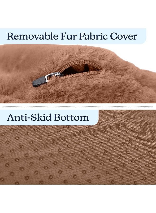 PETMAKER Dog Bed - Donut Dog Bed and Cat Bed for Medium Pets - Dog Bed with Removable Washable Cover and Nonslip Bottom - Puppy Essentials (Beige) - Image 5