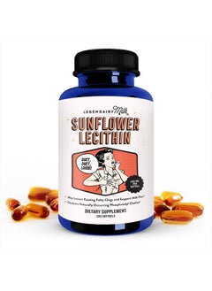 LEGENDAIRY Milk Sunflower Lecithin 1200 Mg Organic Sunflower Lecithin Supplement For Clogged Milk Ducts Made In Usa 200 Softgels  - Image 1
