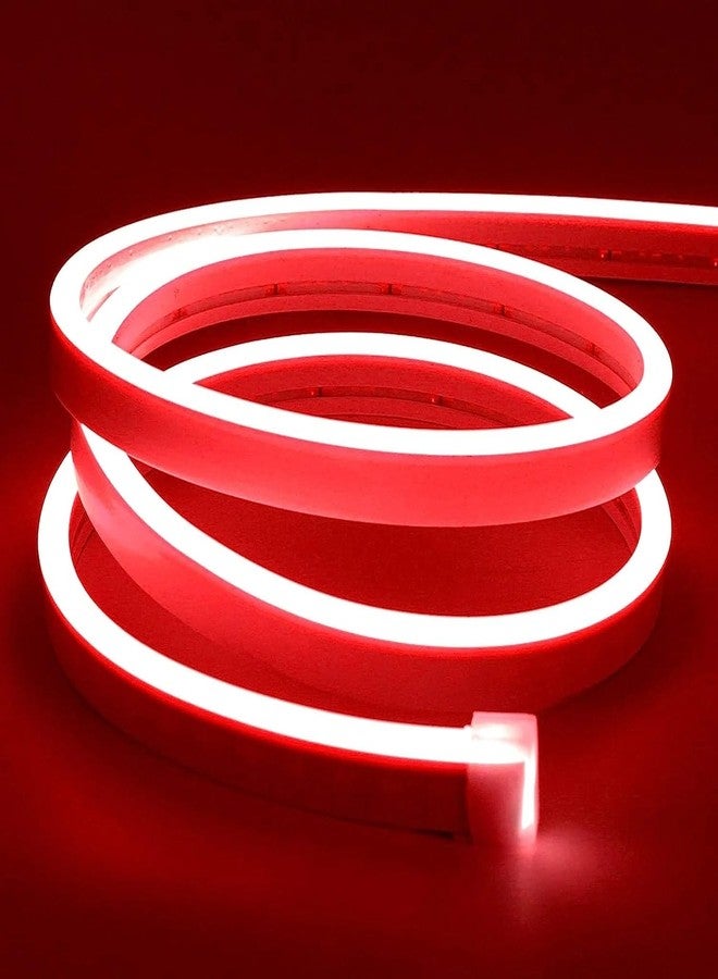 AUTO MT RED 5 Meter Eroll Neon Light Waterproof led Strip Lights flexibla neon Lights for Decoration neon Strip Eroll Light for Car & Bike Rope Light for Outdoor Indoor - Image 1