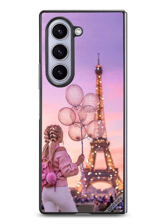 Covernex Samsung Galaxy Z Fold6 Protective Case Cover Girl Holding Balloons - Image 1
