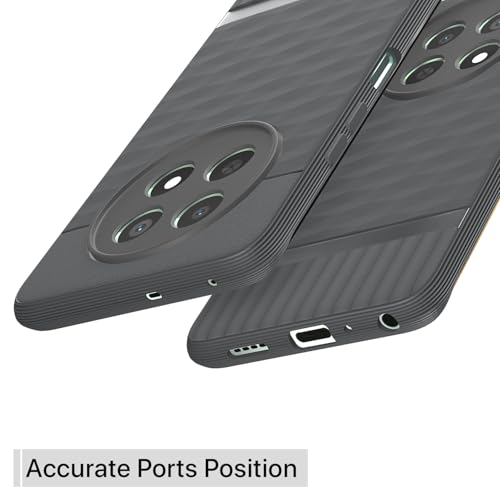 Pikkme Back Cover for Realme Narzo 70x 5G / N65 / Realme 13/12 / 12X 5G / C65 Camera Protection 3D Hexa Cube Design Silicone Protective Bumper Case (Grey) - Image 4