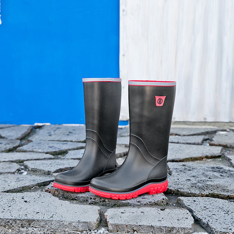 High Rain Boots Men'S Medium Oil Shoes Low-Top Short Boots Shoes Water Rubber Boots Waterproof Boots Rain Boots Labor Protection Water Shoes For Men - Image 3