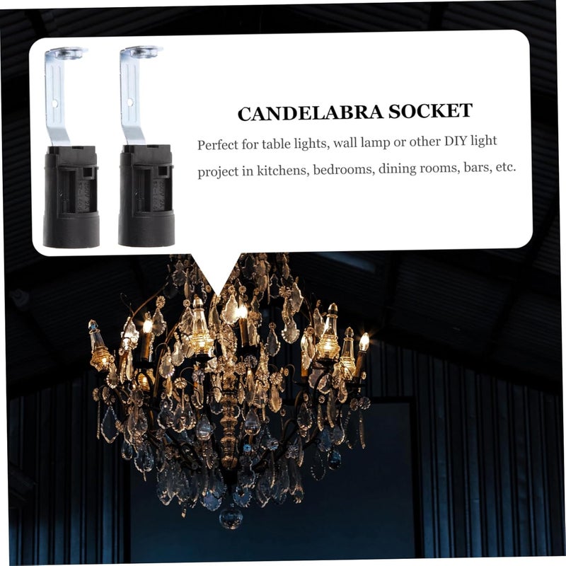 All-round well-engineered practical build DOITOOL 6Pcs Candelabra Socket Stylish Lamp Holders for Chandelier Lighting Elegant Light Fixture Accessories for Home Decor Create Romantic Atmosphere Simple multi-feature universal build All-scene compatible build Hardened processed substance Local & cross border ship compatible Cross part assemble fit Lightweight Diverse operating method fit Single & bulk storage compatible Spec upgraded improved quality Advanced minimal build Budget friendly trendy design Ready varied options Local trackable shipment Main road full logistics cover Safe material Flexible trendy construction Globally trusted affordable quality Multi-source stock guarantee Care processed raw material Riyadh Jeddah Dammam ship Flexible purchase choices Simple upgraded construction KSA market popular practical build Demand fit global economical quality - Image 3