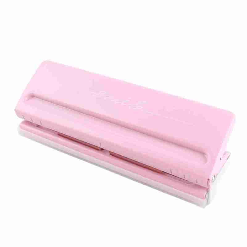 6 Hole Punch: All Metal Structure, Sliding Hole Adjustment - Anti Slip Base, Dust Storage Pad for Paper Binding, Planner Inserts - Image 5