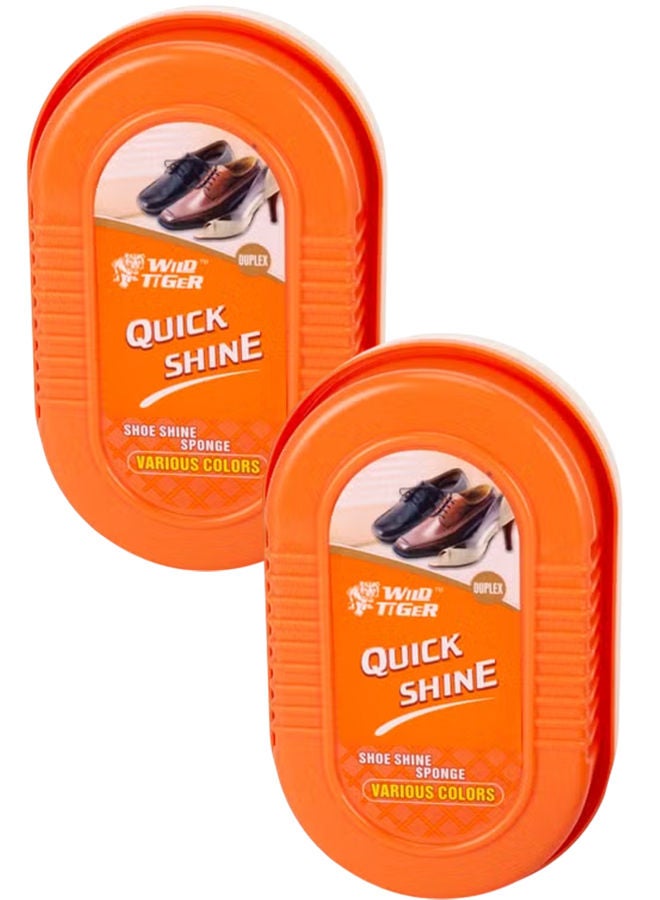 بيكي عبوة من قطعتين من إسفنجة تلميع الأحذية