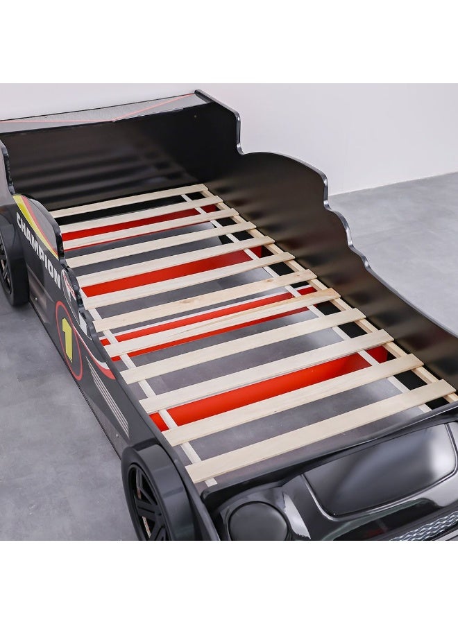 DANUBE HOME Ranger Formula 90X190 Car Bed with Front Light – Premium Adjustable Car Bed for Travel, Camping, SUV & Vehicle Sleeping – Comfortable and Stylish Children's Bed for Bedroom, Playroom, Ideal for Nursery Décor - Red - Image 5