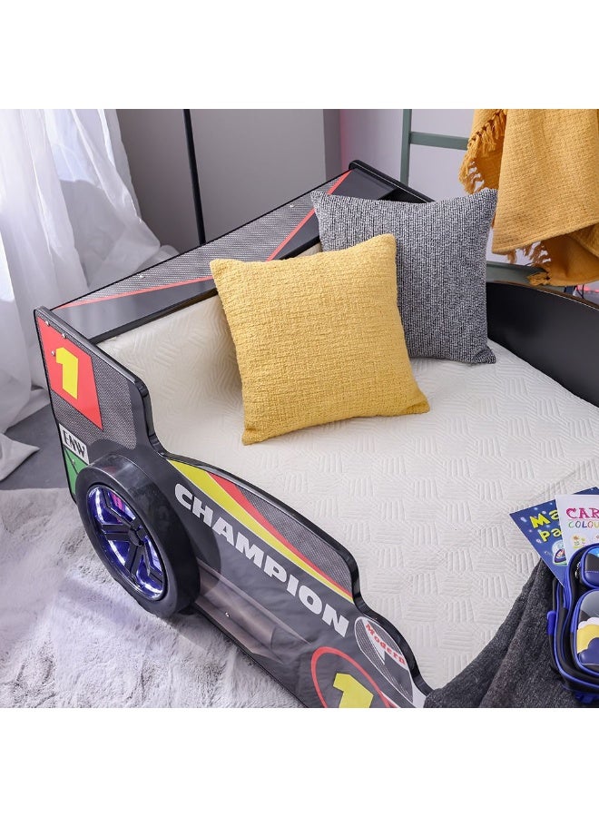 DANUBE HOME Ranger Formula 90X190 Car Bed with Front Light – Premium Adjustable Car Bed for Travel, Camping, SUV & Vehicle Sleeping – Comfortable and Stylish Children's Bed for Bedroom, Playroom, Ideal for Nursery Décor - Red - Image 3