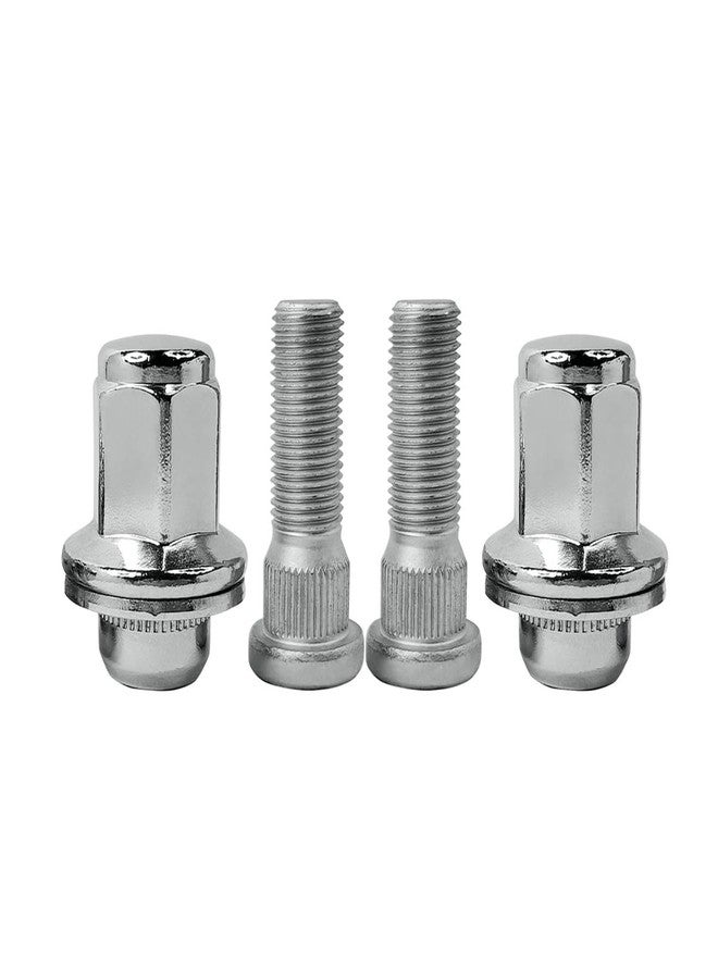 Mysttoo 4PCS M14x1.5 Chrome Wheel Lug Stud Nut Set Compatible with 1998-2023 Toyota Land Cruiser Sequoia Tundra Lexus LC500 LS460 LS500 LS600h LX470 LX570 90942-01103 90942-02077 - Image 1