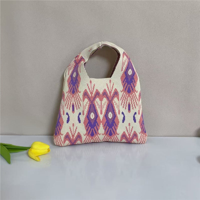 New Edelweiss 2025 Xinjiang Pattern Mobile Phone Bag Printed Ethnic Style Diagonal Portable Travel Handbag - Image 4