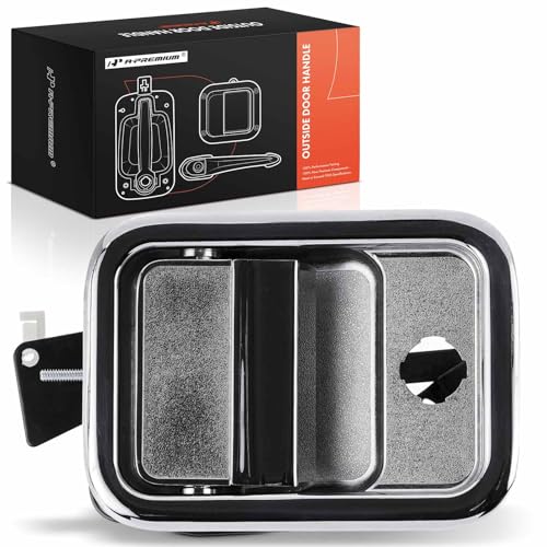 A-Premium APremium Front Right Passenger Side Exterior Door Handle with Keyhole Compatible with Freightliner Argosy 20052014 Century Class 20052011 Columbia 20032011 Coronado 20052012 Chrome - Image 1